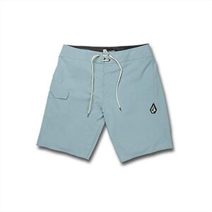 Volcom Blue Athletic Shorts with Drawstring Waist, Size 28